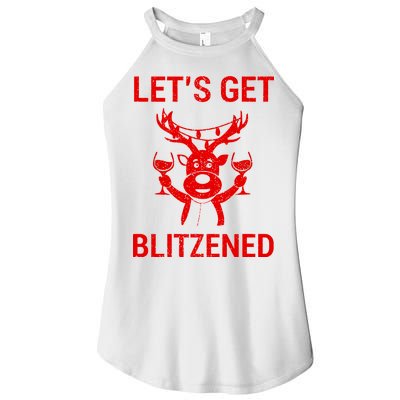 Let's Get Blitzened Women's Perfect Tri Rocker Tank