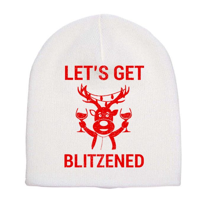 Let's Get Blitzened Short Acrylic Beanie