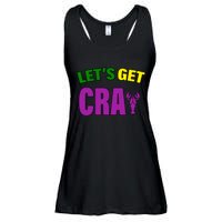 Lets Get Cray Mardi Gras Party Ladies Essential Flowy Tank