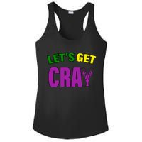 Lets Get Cray Mardi Gras Party Ladies PosiCharge Competitor Racerback Tank