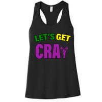 Lets Get Cray Mardi Gras Party Women's Racerback Tank