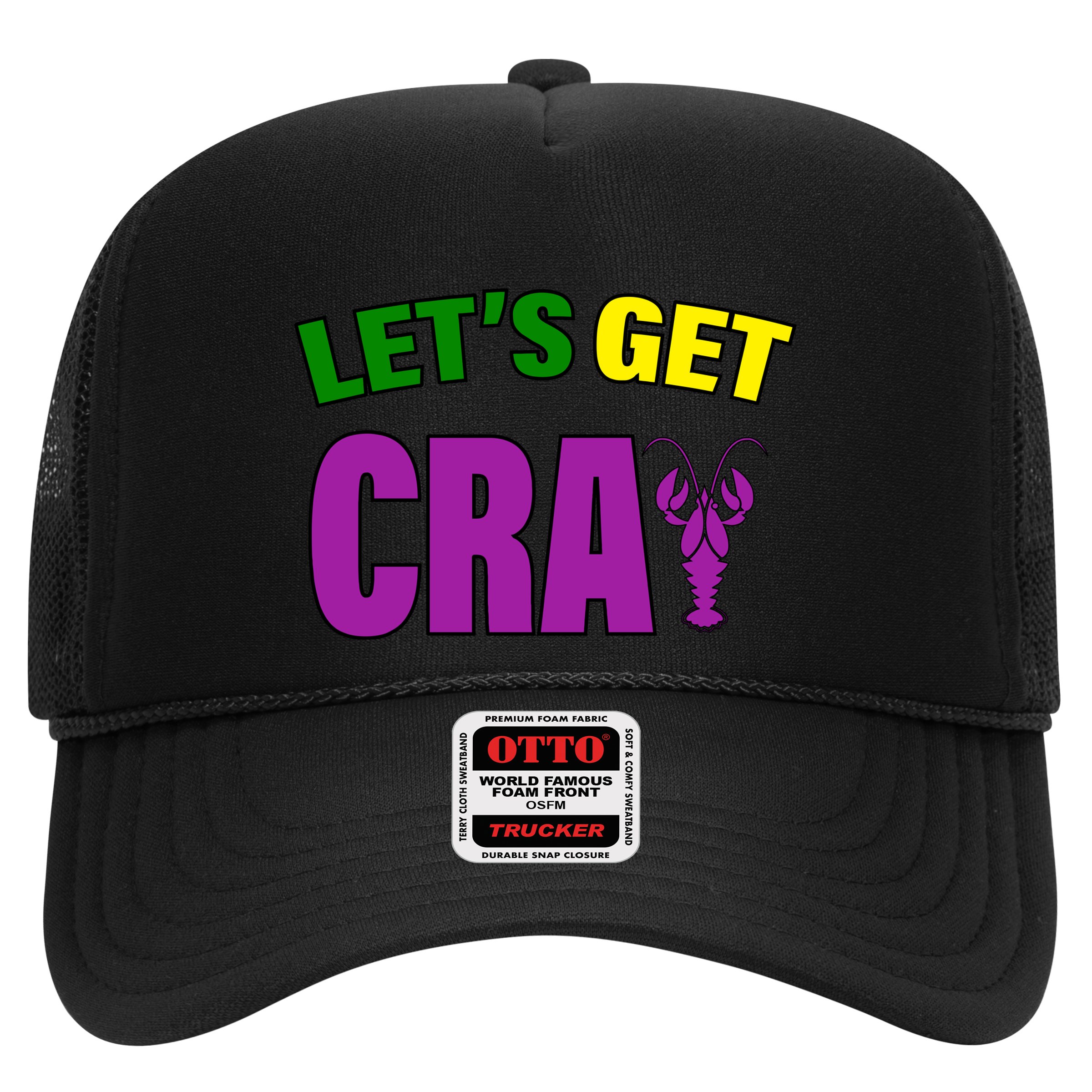 Lets Get Cray Mardi Gras Party Hat