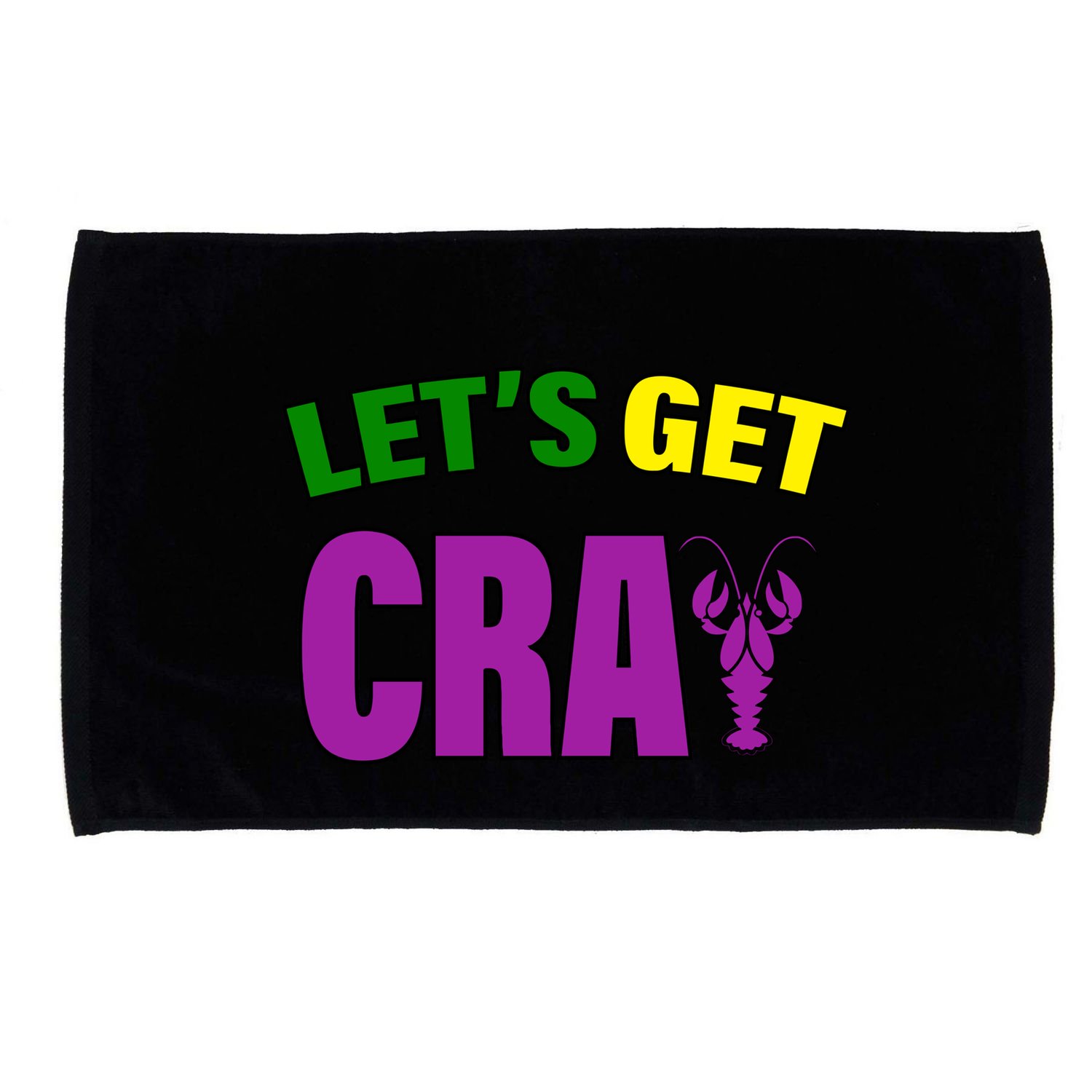 Lets Get Cray Mardi Gras Party Microfiber Hand Towel