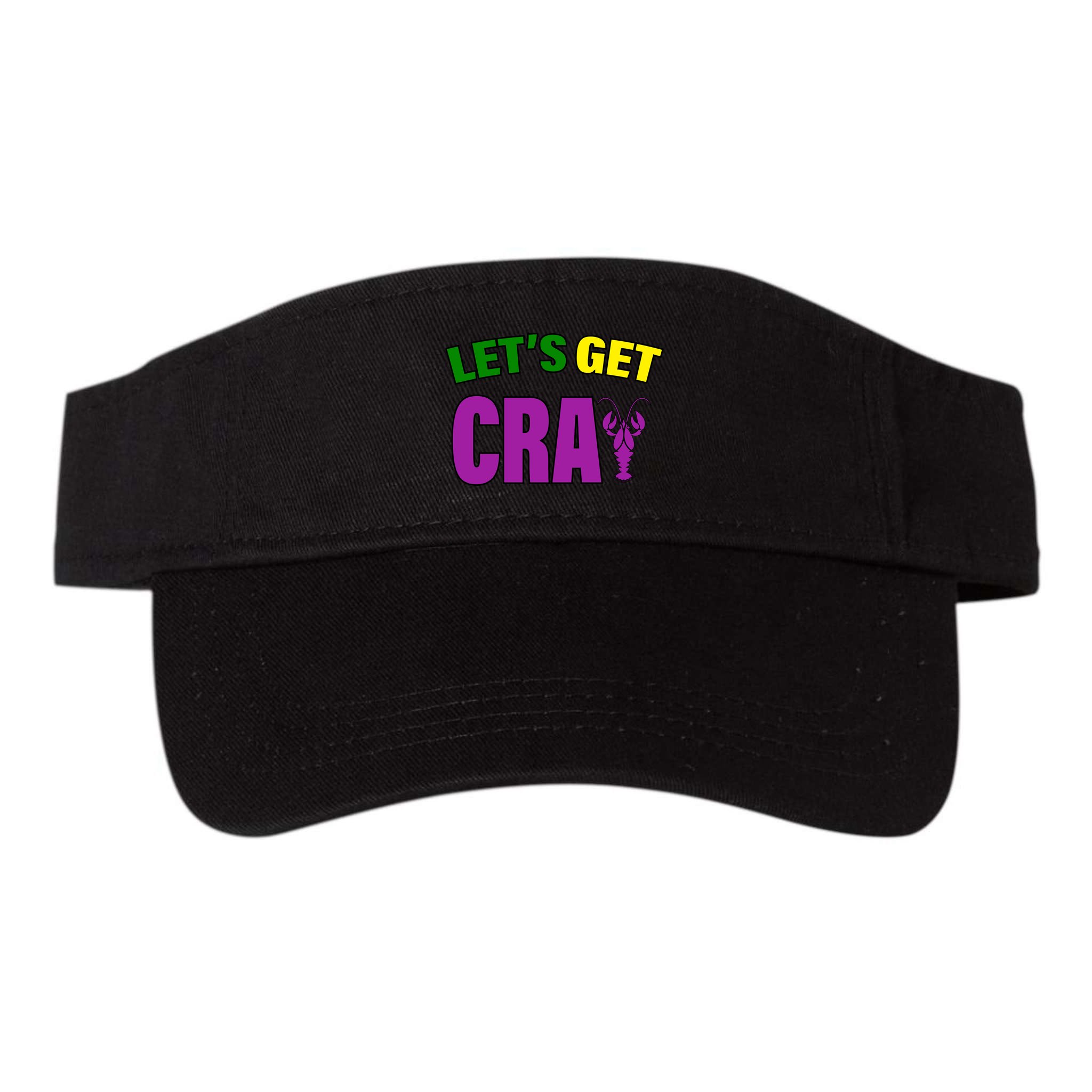 Lets Get Cray Mardi Gras Party Visor