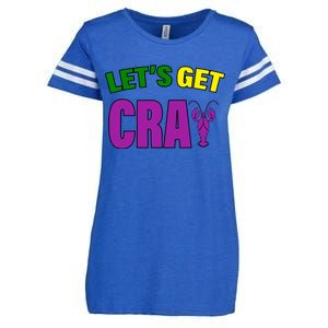 Lets Get Cray Mardi Gras Party Enza Ladies Jersey Football T-Shirt