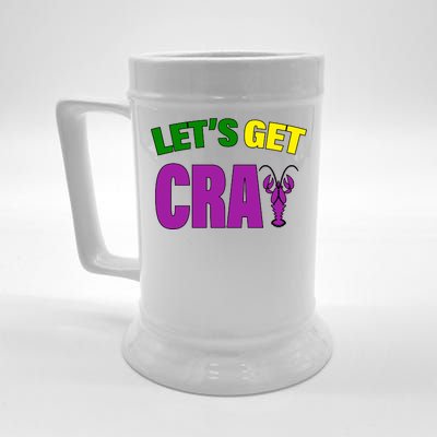 Lets Get Cray Mardi Gras Party Beer Stein