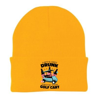 Let's Get Drunk Golf Cart Knit Cap Winter Beanie