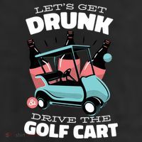 Let's Get Drunk Golf Cart 11oz C Handle Ceramic Mug