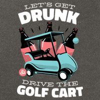 Let's Get Drunk Golf Cart Cotton Canvas Backpack