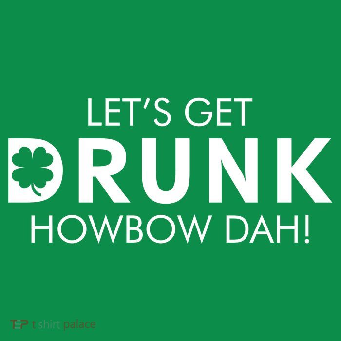 Let's Get Drunk Howbow Dah! St. Patrick's Day Clover Mesh Reversible Basketball Jersey Tank