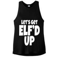 Let's Get Elf'd Up Ladies PosiCharge Tri-Blend Wicking Tank