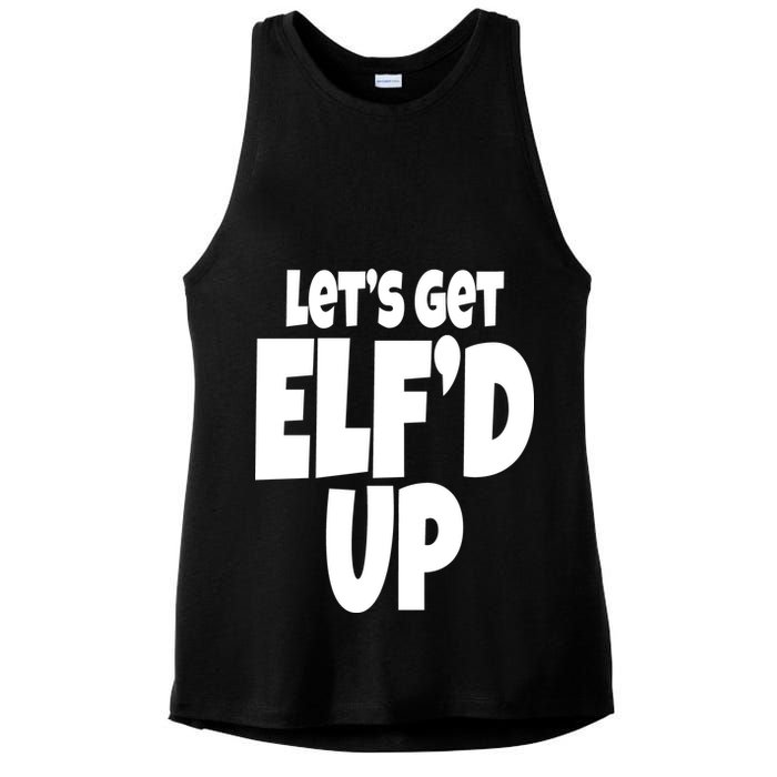 Let's Get Elf'd Up Ladies PosiCharge Tri-Blend Wicking Tank