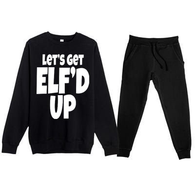 Let's Get Elf'd Up Premium Crewneck Sweatsuit Set