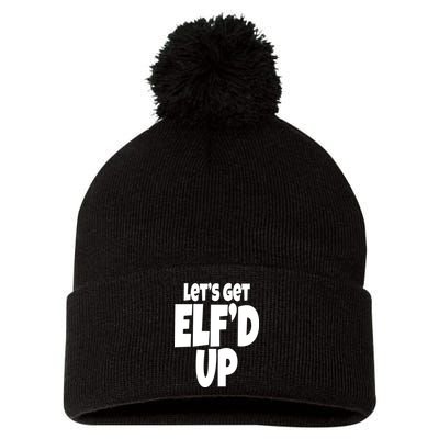 Let's Get Elf'd Up Pom Pom 12in Knit Beanie