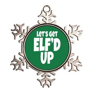 Let's Get Elf'd Up Metallic Star Ornament