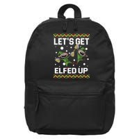 Let's Get Elfed Up Ugly Christmas 16 in Basic Backpack
