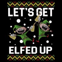 Let's Get Elfed Up Ugly Christmas 16 in Basic Backpack