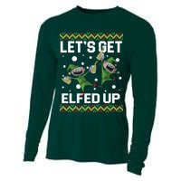 Let's Get Elfed Up Ugly Christmas Cooling Performance Long Sleeve Crew