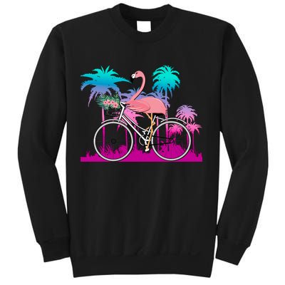 Let's Get Flocked Up Flamingo Riding A Bike Sweatshirt