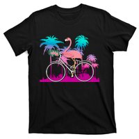 Let's Get Flocked Up Flamingo Riding A Bike T-Shirt