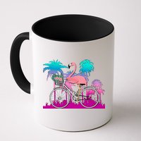 Let's Get Flocked Up Flamingo Riding A Bike Mug