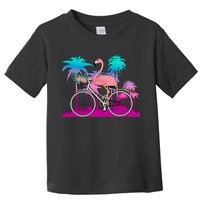 Let's Get Flocked Up Flamingo Riding A Bike Toddler T-Shirt