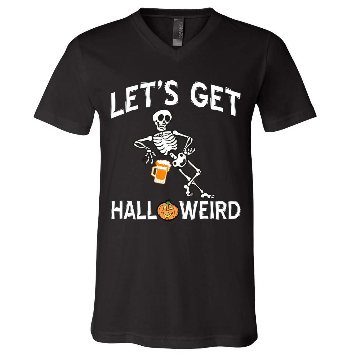 Let's Get Halloweird V-Neck T-Shirt