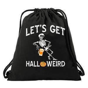 Let's Get Halloweird Drawstring Bag