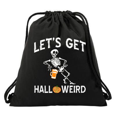 Let's Get Halloweird Drawstring Bag