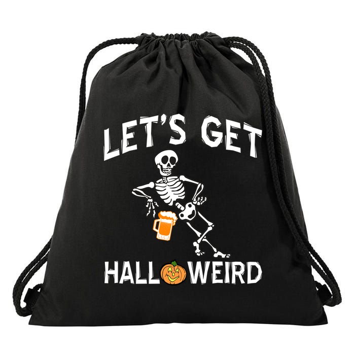 Let's Get Halloweird Drawstring Bag