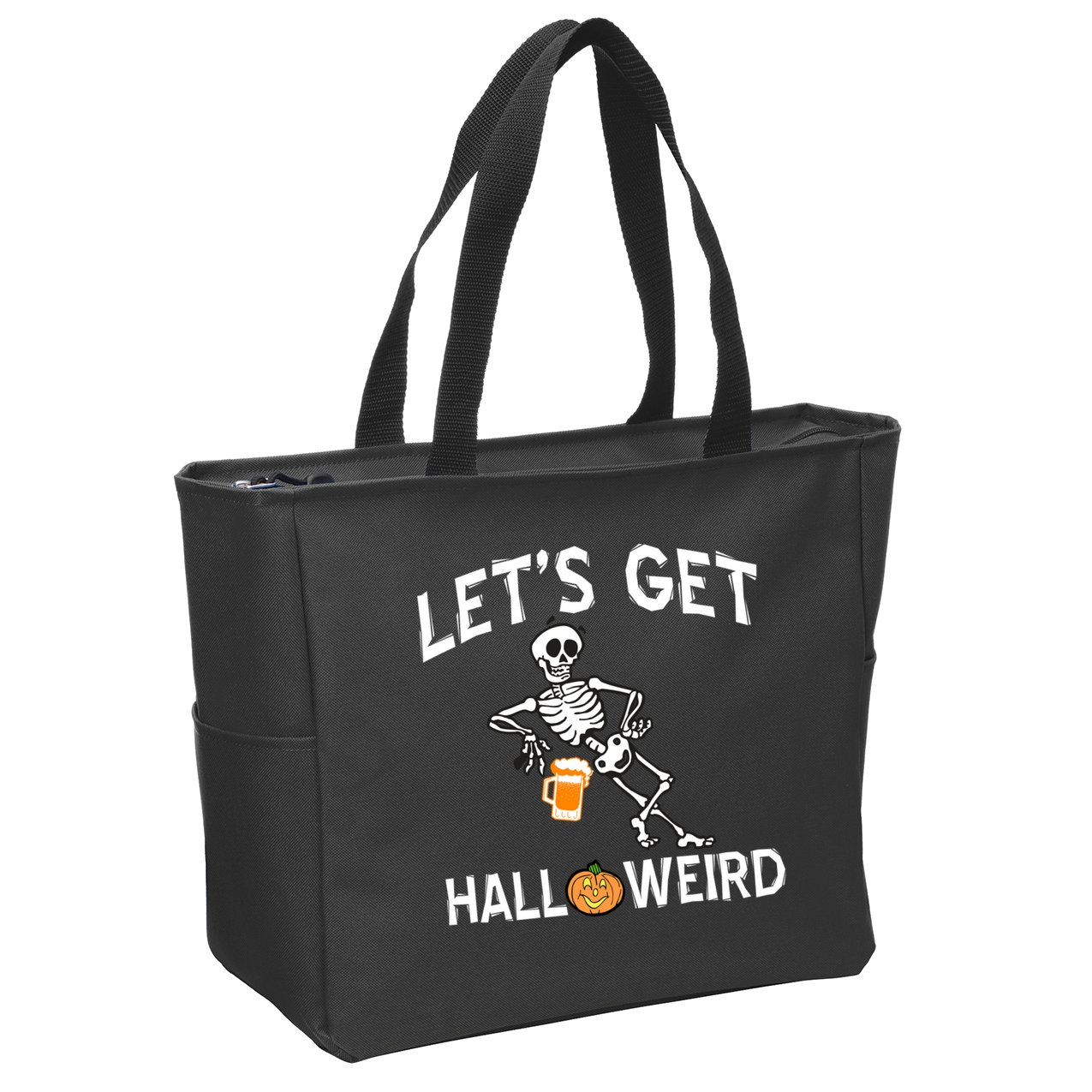 Let's Get Halloweird Zip Tote Bag
