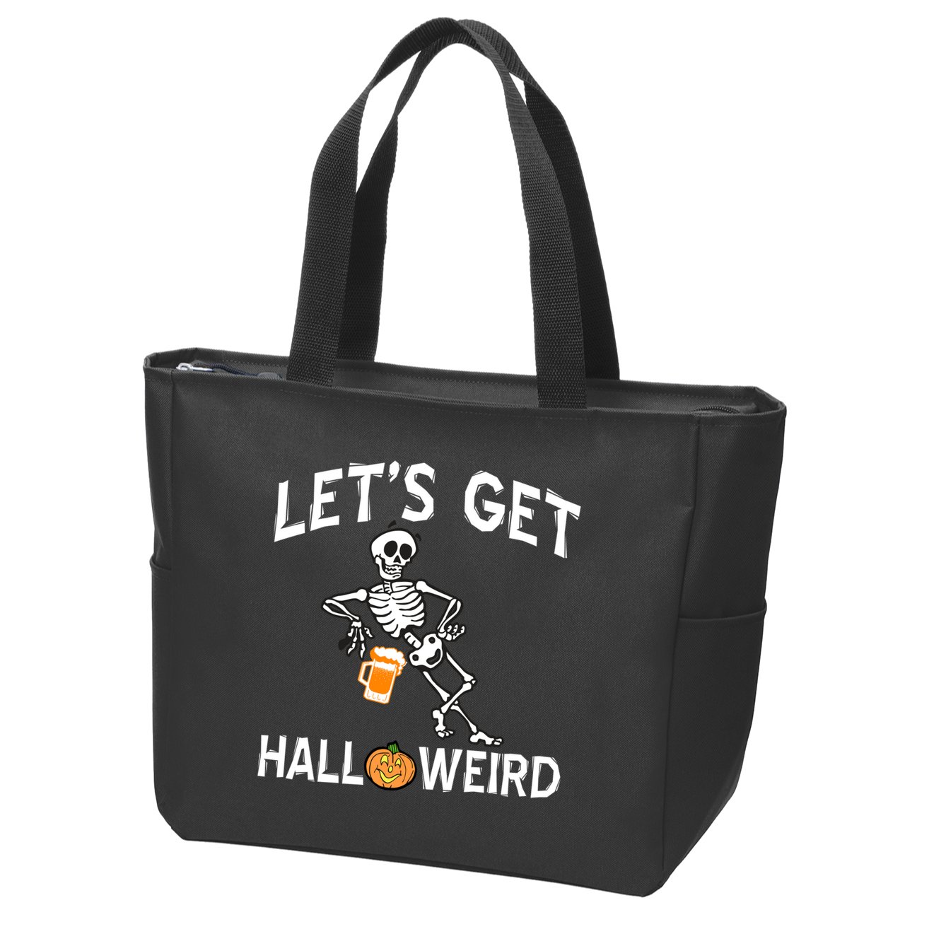 Let's Get Halloweird Zip Tote Bag