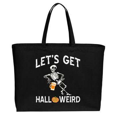 Let's Get Halloweird Cotton Canvas Jumbo Tote