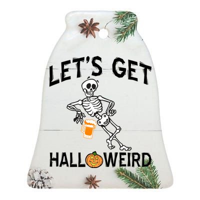 Let's Get Halloweird Ceramic Bell Ornament