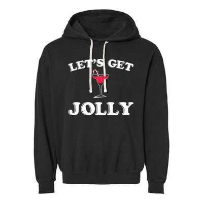 Let's Get Jolly Garment-Dyed Fleece Hoodie