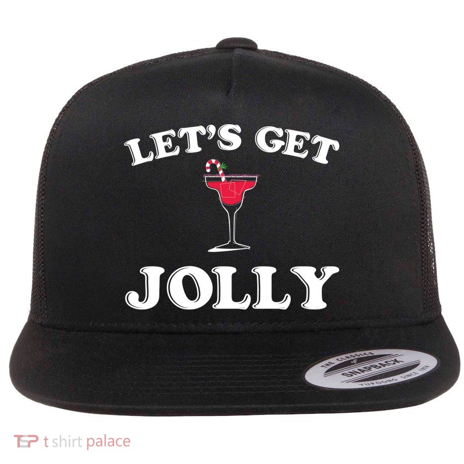 Let's Get Jolly Flat Bill Trucker Hat