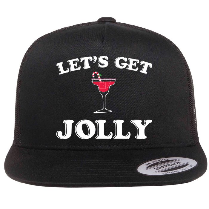 Let's Get Jolly Flat Bill Trucker Hat