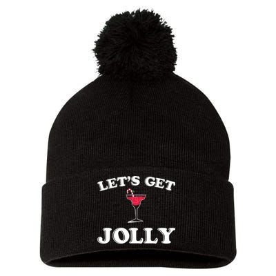 Let's Get Jolly Pom Pom 12in Knit Beanie