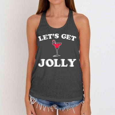 Let's Get Jolly Women's Knotted Racerback Tank