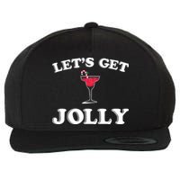 Let's Get Jolly Wool Snapback Cap