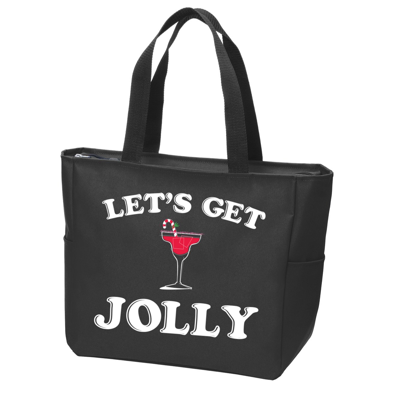 Let's Get Jolly Zip Tote Bag