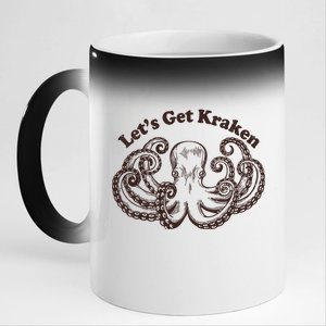 Let's Get Kraken  11oz Black Color Changing Mug