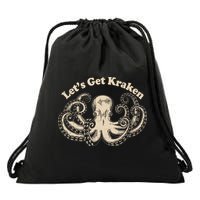 Let's Get Kraken  Drawstring Bag