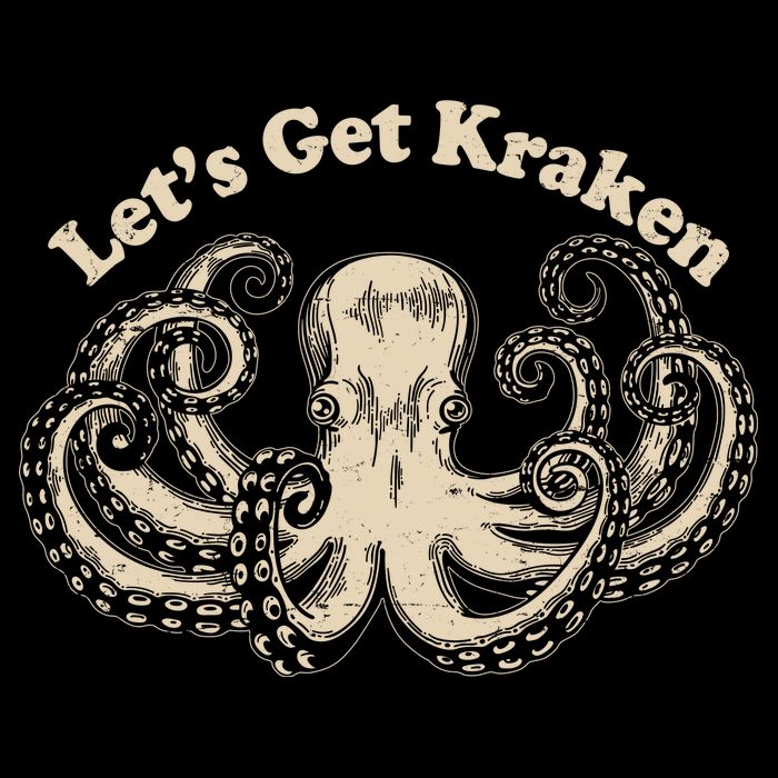 Let's Get Kraken  Drawstring Bag