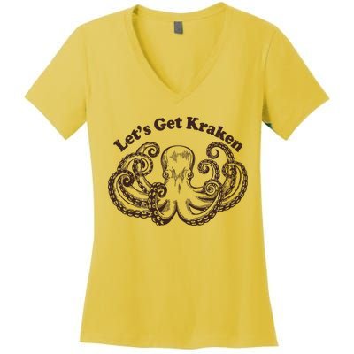 Let's Get Kraken  Women's V-Neck T-Shirt