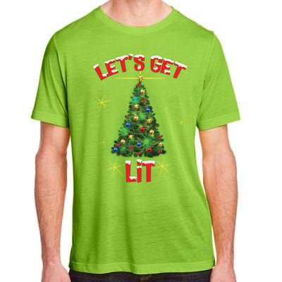 Let's Get Lit Christmas Tree Adult ChromaSoft Performance T-Shirt