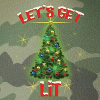 Let's Get Lit Christmas Tree Legacy Tie Dye Trucker Hat