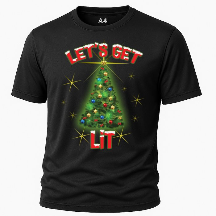 Let's Get Lit Christmas Tree Performance Shirt