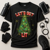 Let's Get Lit Christmas Tree Performance Shirt
