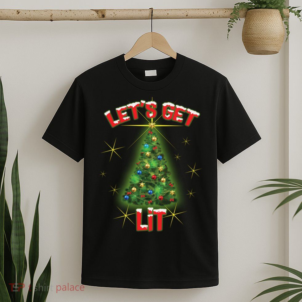 Let's Get Lit Christmas Tree T-Shirt